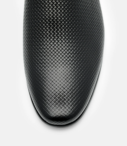 Embossed Leather Loafers