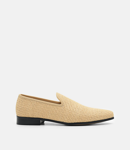 Woven Raffia Loafers