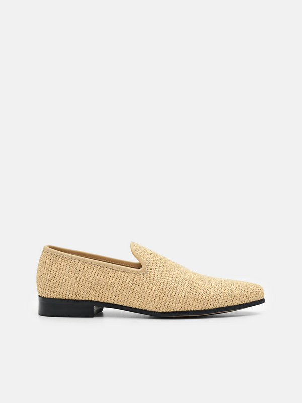 Woven Raffia Loafers