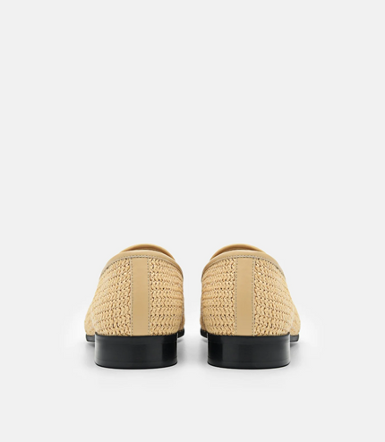Woven Raffia Loafers