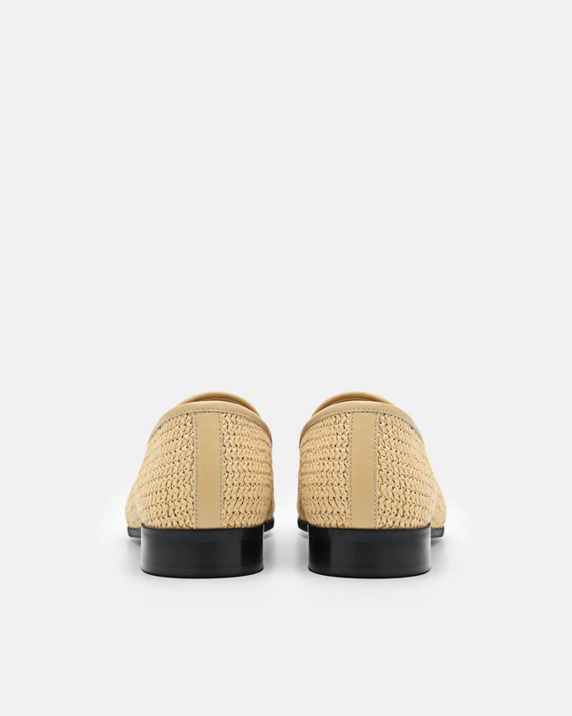 Woven Raffia Loafers