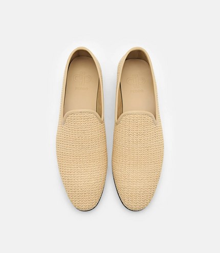 Woven Raffia Loafers
