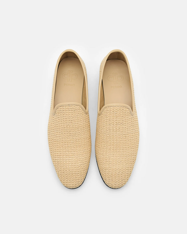 Woven Raffia Loafers