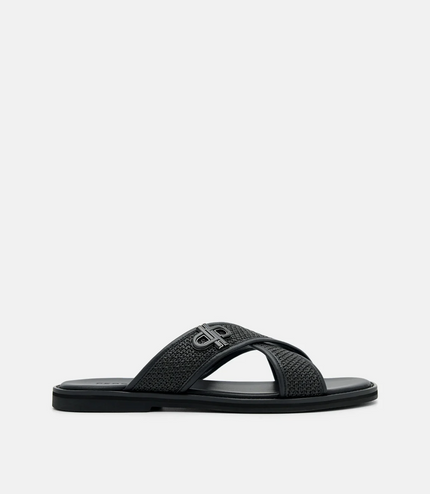 PEDRO Icon Cross Sandals - Black
