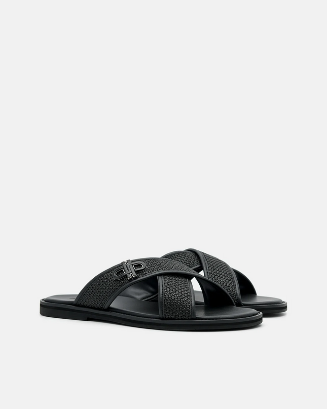 PEDRO Icon Cross Sandals - Black