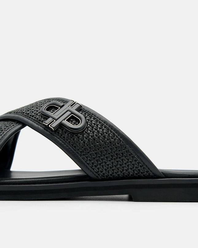 PEDRO Icon Cross Sandals - Black