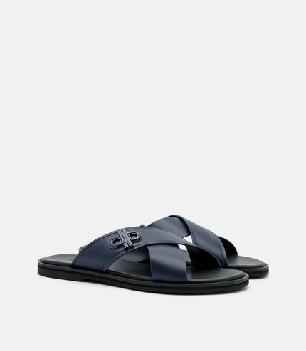 PEDRO Icon Cross Sandals - Navy