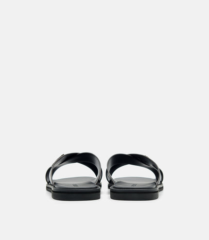 PEDRO Icon Cross Sandals - Dark Brown