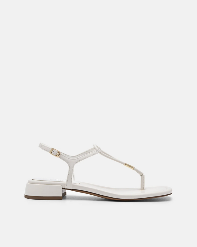 Slingback Thong Sandals - Chalk