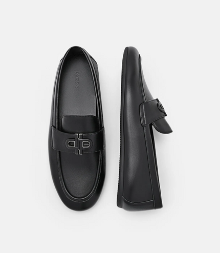 PEDRO Icon Leather Loafers - Black