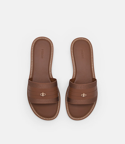 PEDRO Icon Slide Sandals - Brown