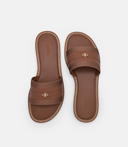 PEDRO Icon Slide Sandals - Brown