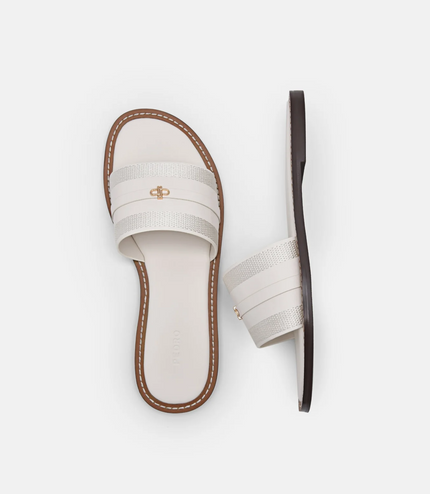 PEDRO Icon Slide Sandals - Chalk