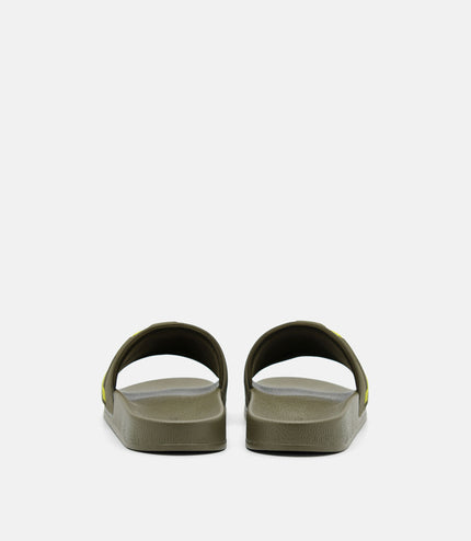 Embossed Rubber Sandals - Olive