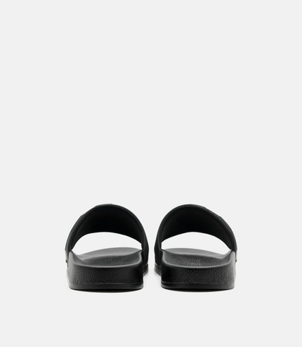 Embossed Rubber Sandals - Black
