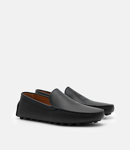PEDRO Icon Leather Driving Shoes - Black