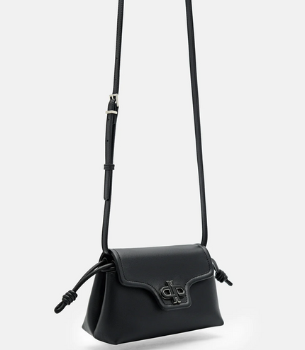 PEDRO Icon Leather Mini Shoulder Bag - Black