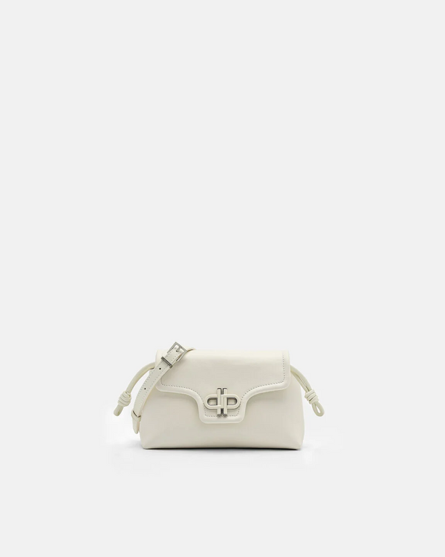 PEDRO Icon Leather Mini Shoulder Bag - Chalk