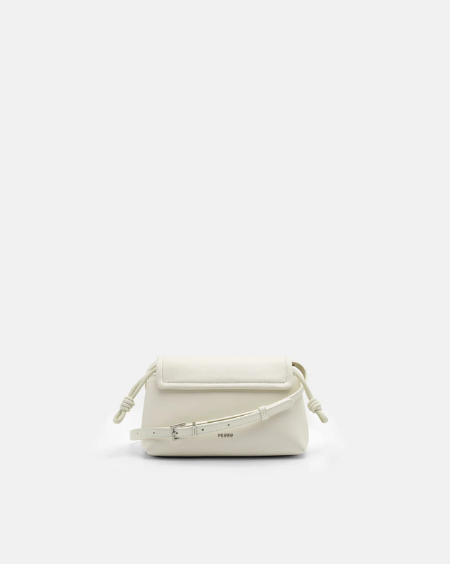 PEDRO Icon Leather Mini Shoulder Bag - Chalk