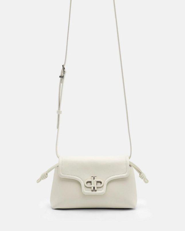 PEDRO Icon Leather Mini Shoulder Bag - Chalk