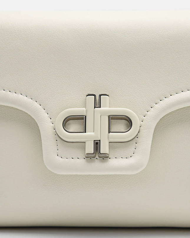 PEDRO Icon Leather Mini Shoulder Bag - Chalk