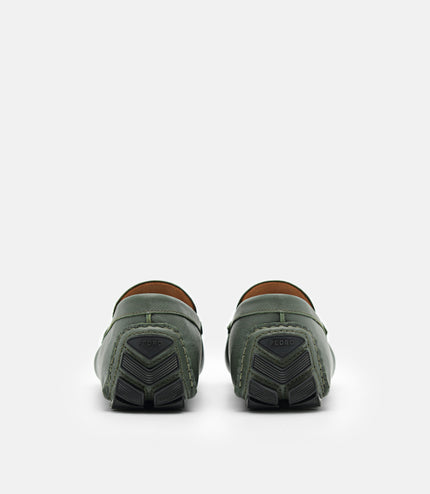 Robert Leather Driving Shoes - Military Green