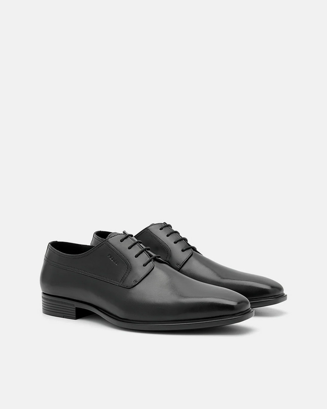 Leather Derby Shoes - Black