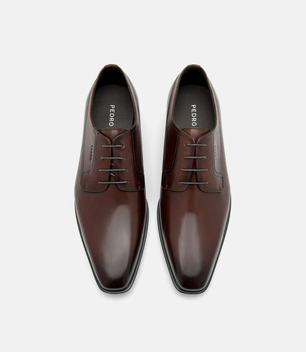 Leather Derby Shoes - Brown