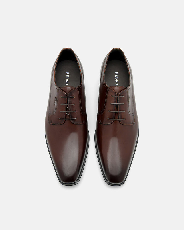 Leather Derby Shoes - Brown