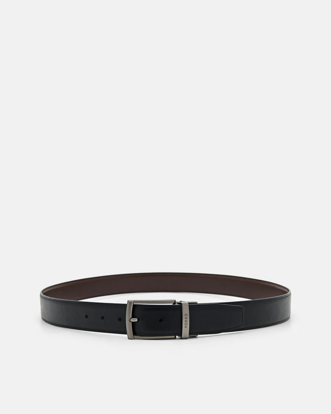 Leather Reversible Pin Belt