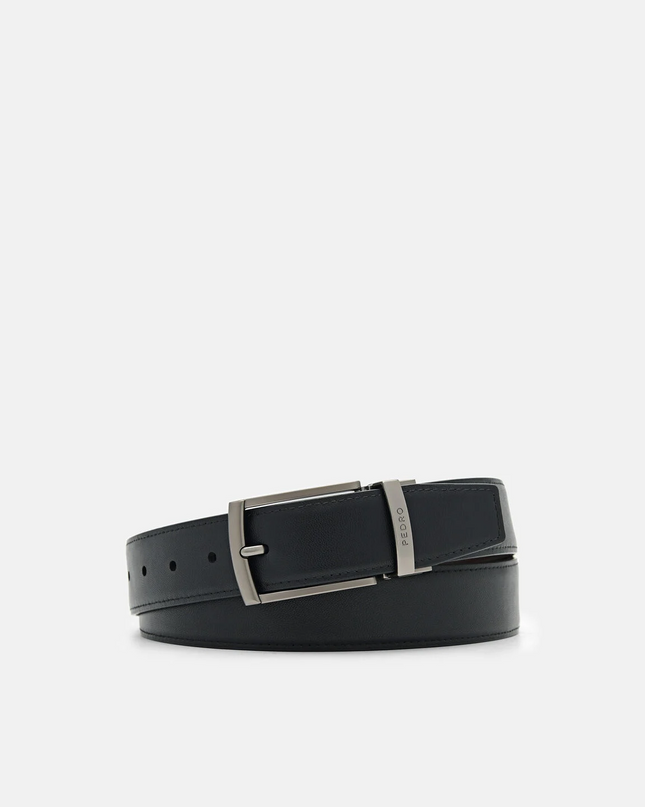 Leather Reversible Pin Belt