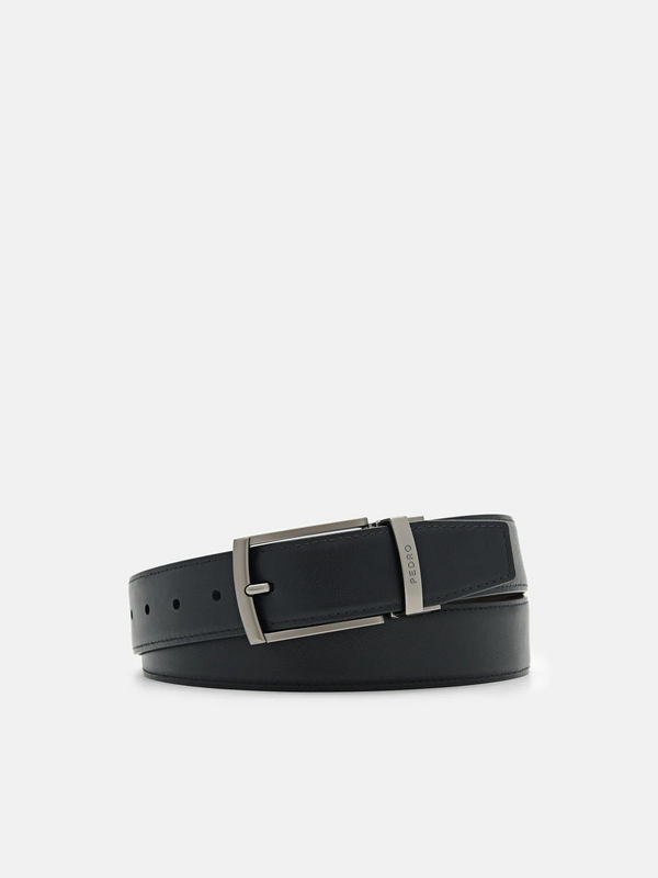 Leather Reversible Pin Belt