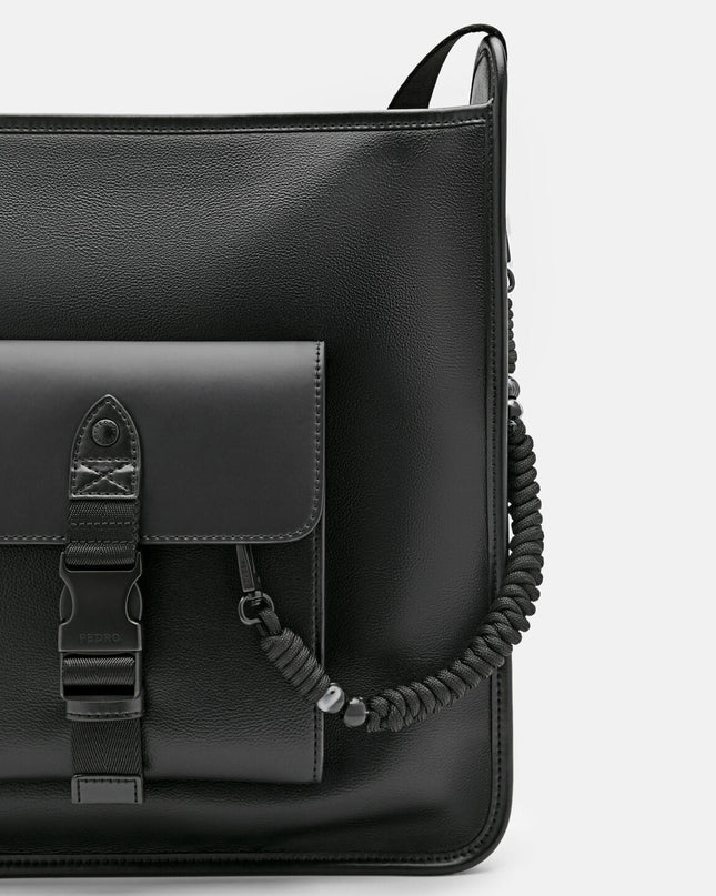 Twine Messenger Bag - Black