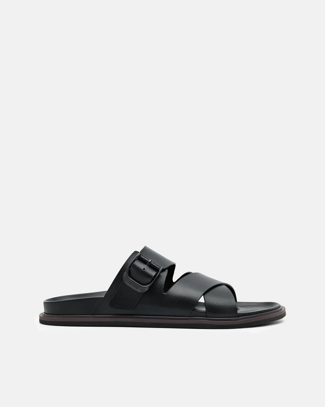 Helix Cross Sandals - Black