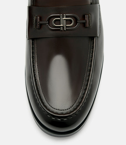 PEDRO Icon Leather Horsebit Loafer - Dark Brown