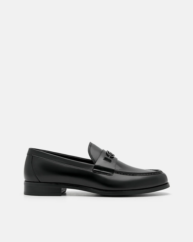 PEDRO Icon Leather Horsebit Loafer - Black