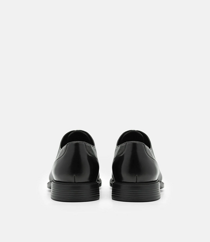 Altitude Lightweight Leather Oxford Shoes - Black