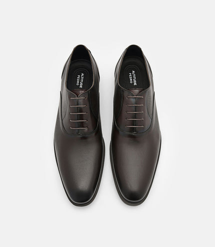 Altitude Lightweight Leather Oxford Shoes - Dark Brown
