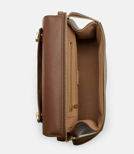 Alyssa Leather Backpack - Brown