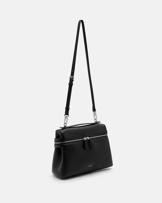 Alyssa Leather Backpack - Black