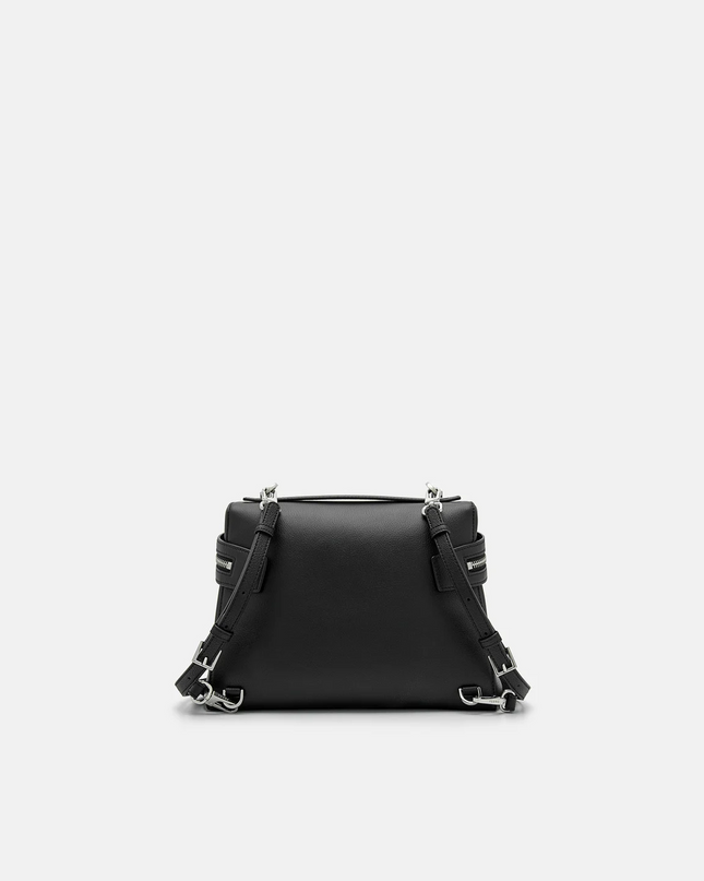 Alyssa Leather Backpack - Black