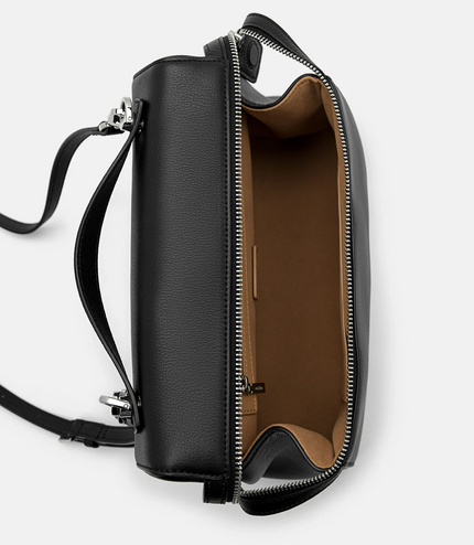 Alyssa Leather Backpack - Black