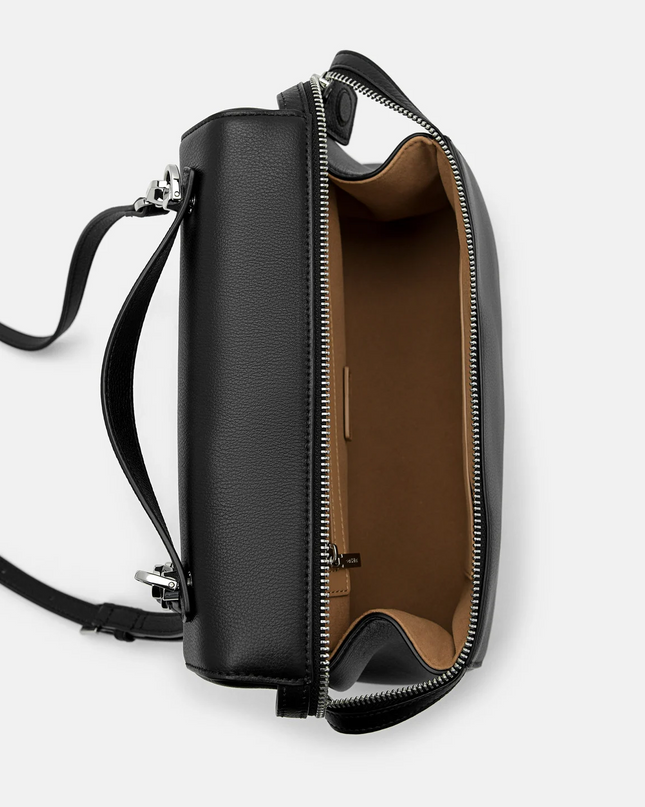 Alyssa Leather Backpack - Black