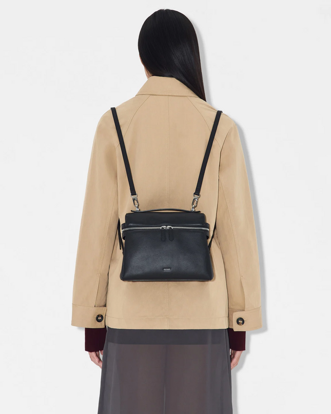 Alyssa Leather Backpack - Black