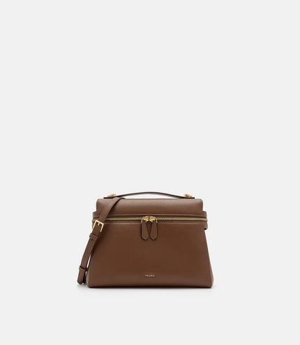 Alyssa Leather Backpack - Brown