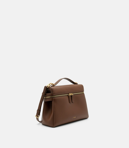 Alyssa Leather Backpack - Brown