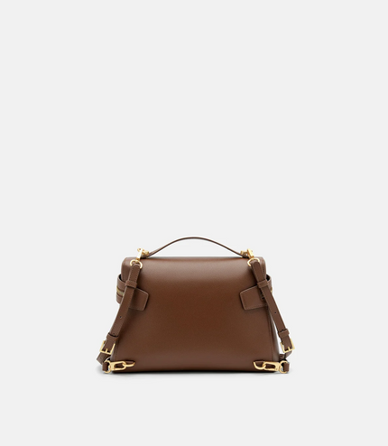 Alyssa Leather Backpack - Brown
