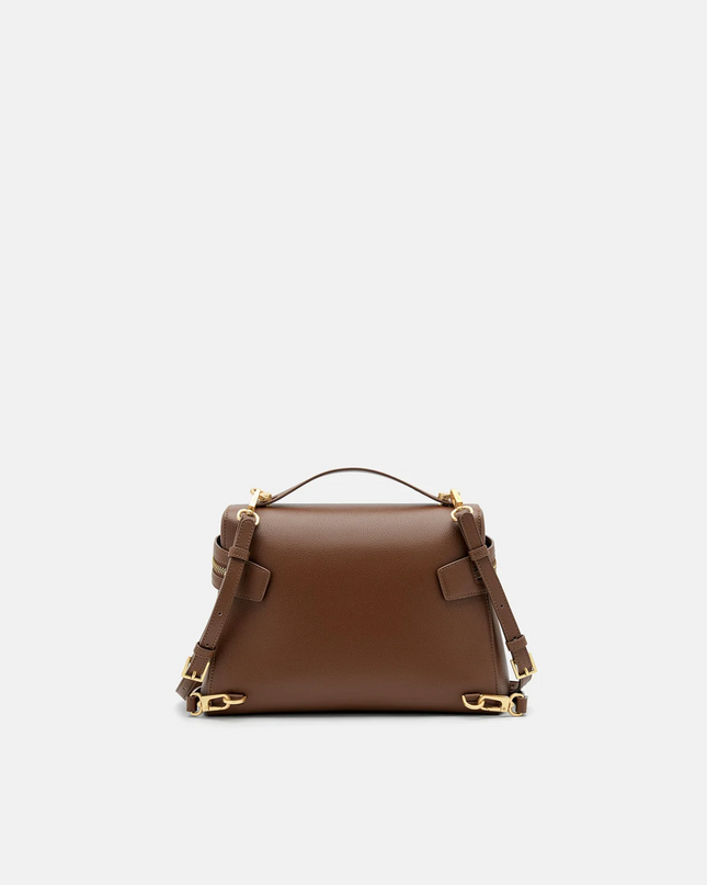 Alyssa Leather Backpack - Brown