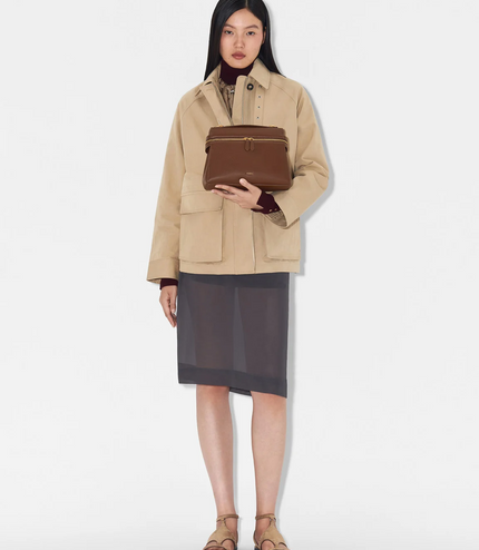 Alyssa Leather Backpack - Brown