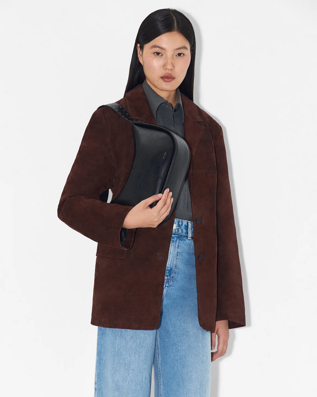 Issa Studded Shoulder Bag - Black